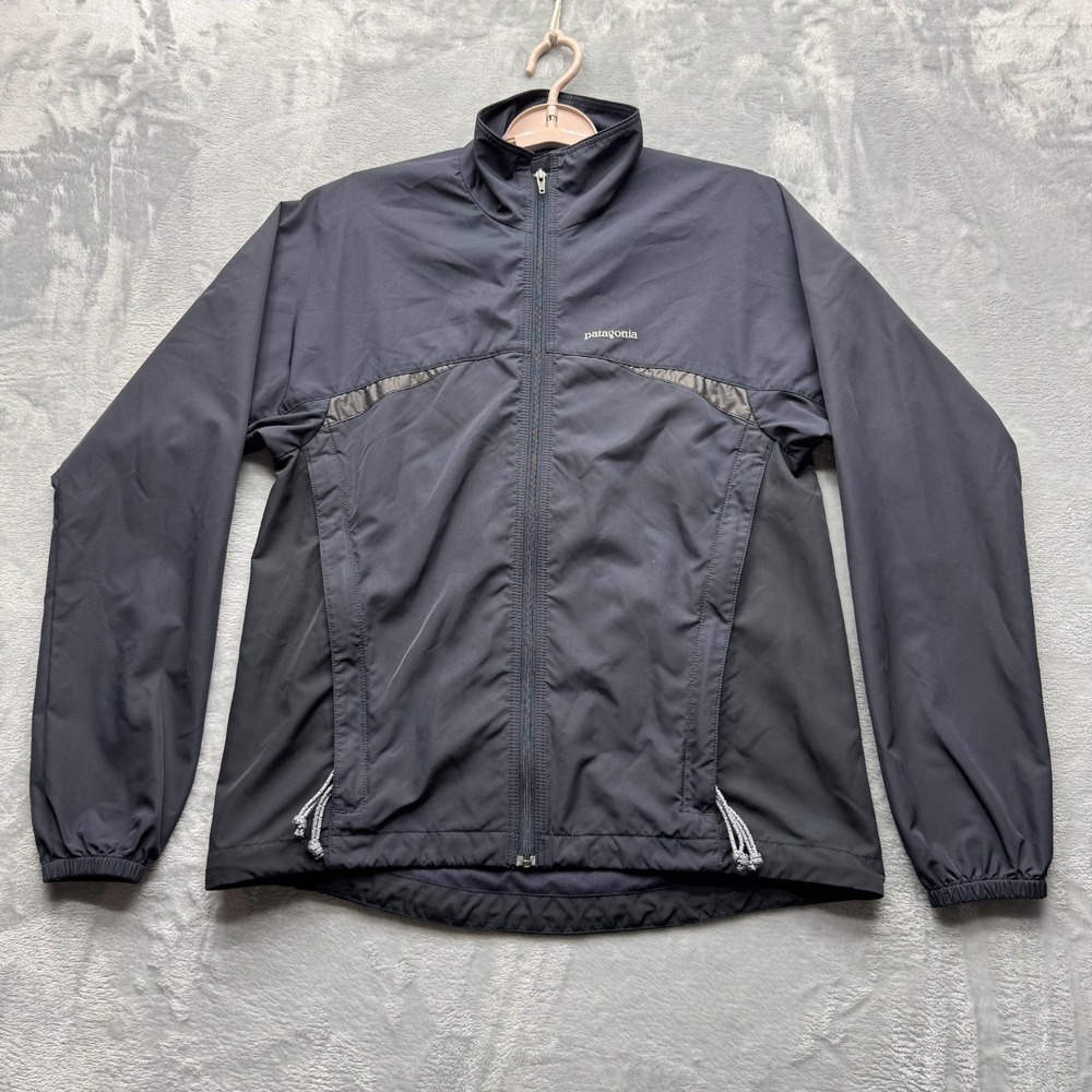 Patagonia Integral Jacket Womens Small Black Full Zip Pockets Lightweight Spring